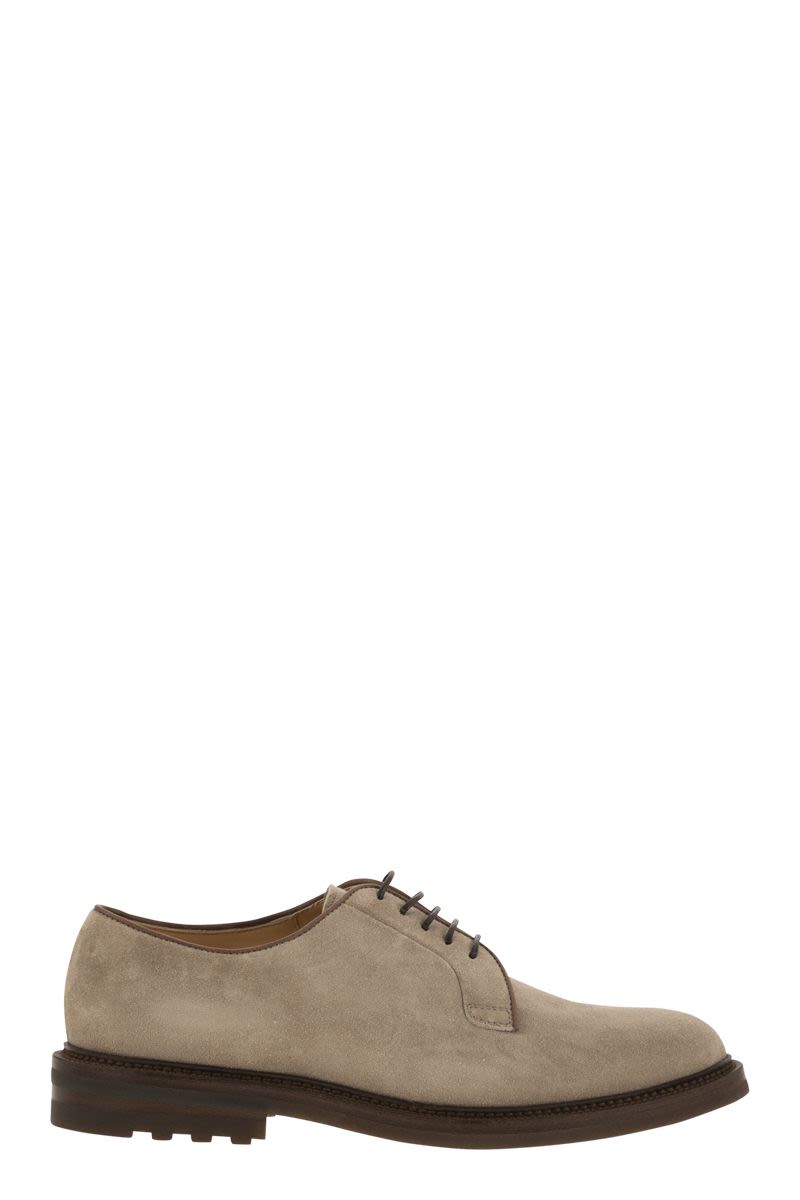 BRUNELLO CUCINELLI Timeless Suede Derby Dress Shoes