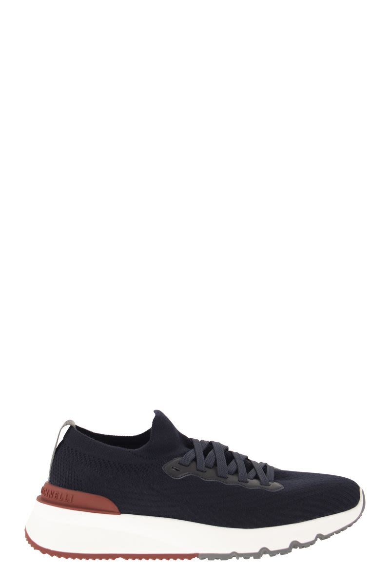 BRUNELLO CUCINELLI Cotton Knit Sneakers for Men - SS24 Collection