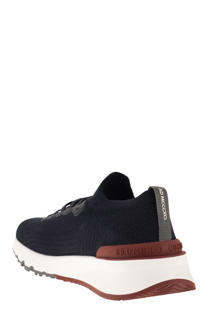 BRUNELLO CUCINELLI Cotton Knit Sneakers for Men - SS24 Collection