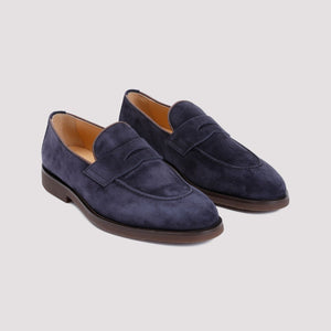 BRUNELLO CUCINELLI Luxury Suede Loafers for Men - Fall Collection