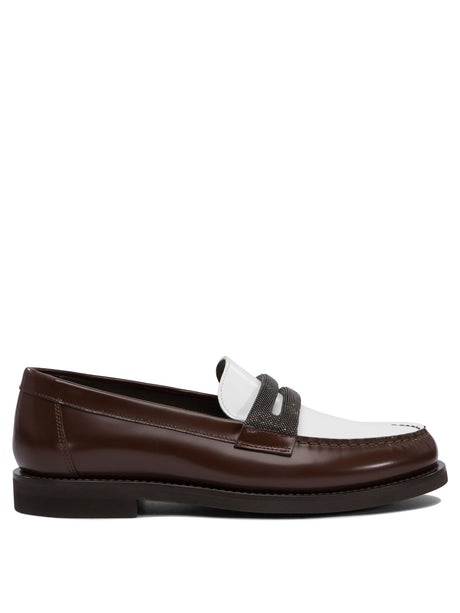 BRUNELLO CUCINELLI Timeless Women's Leather Loafers - SS25 Collection