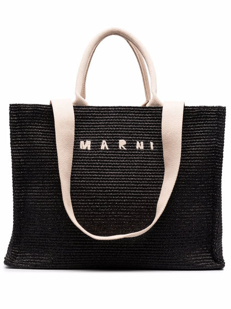 Marni Elegant Two-Tone Mini Tote Handbag