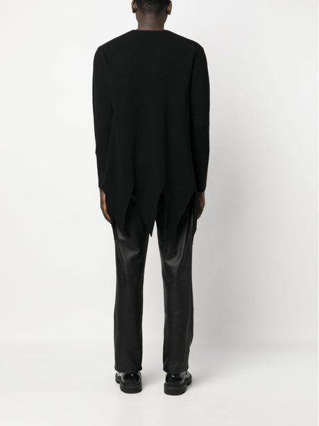 HOMME PLISSE Asymmetric Cut-Out Detail Jumper