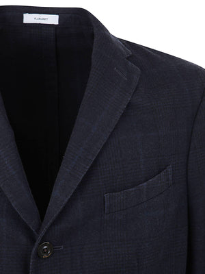 BOGLIOLI Tailored Regular Check Blazer for Men