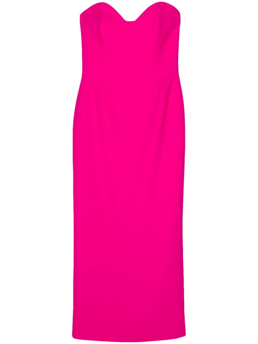 THE NEW ARRIVALS BY ILKYAZ OZEL Strapless Pencil Midi Dress