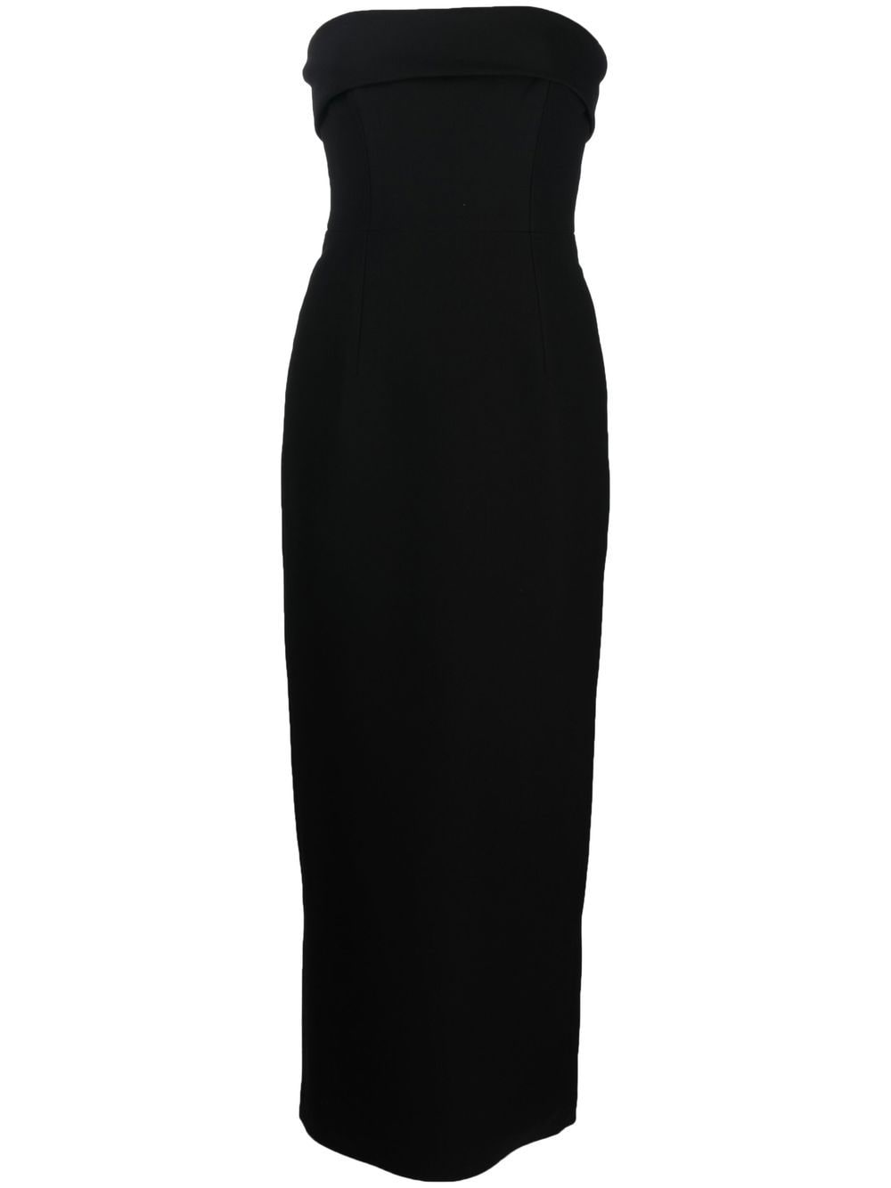 THE NEW ARRIVALS BY ILKYAZ OZEL Strapless Evening Gown with Turn-Up Detail - Long Dress for Women