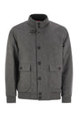 FAY Men's Regular Fit Wool Bomber Jacket