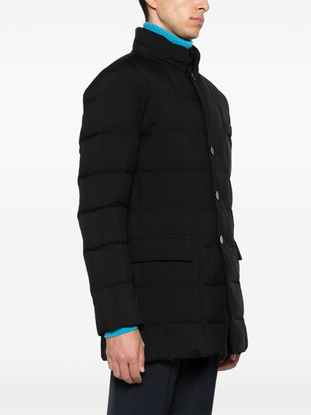 FAY Double Breasted Wool Down Jacket for Men