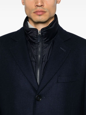 FAY Layered Wool-Cashmere Blend Jacket