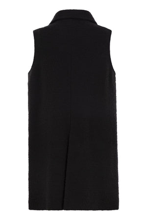 FAY Wool Vest with Iconic Hook Closure