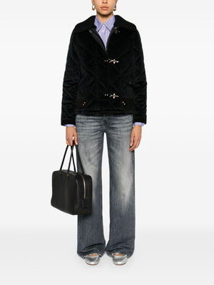 FAY Mini Quilted Velvet Jacket