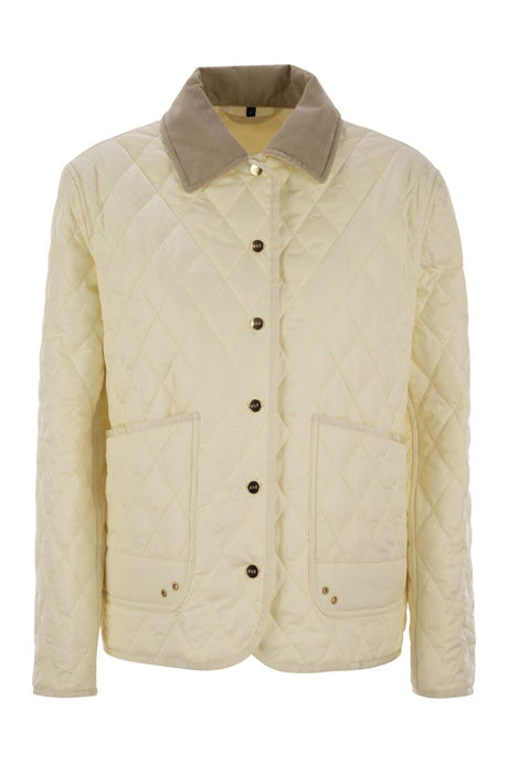 FAY Mini Diamond Quilted Nylon Shirt Jacket