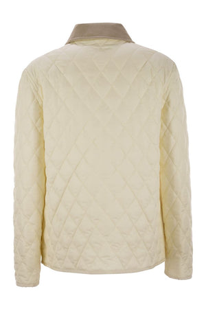 FAY Mini Diamond Quilted Nylon Shirt Jacket