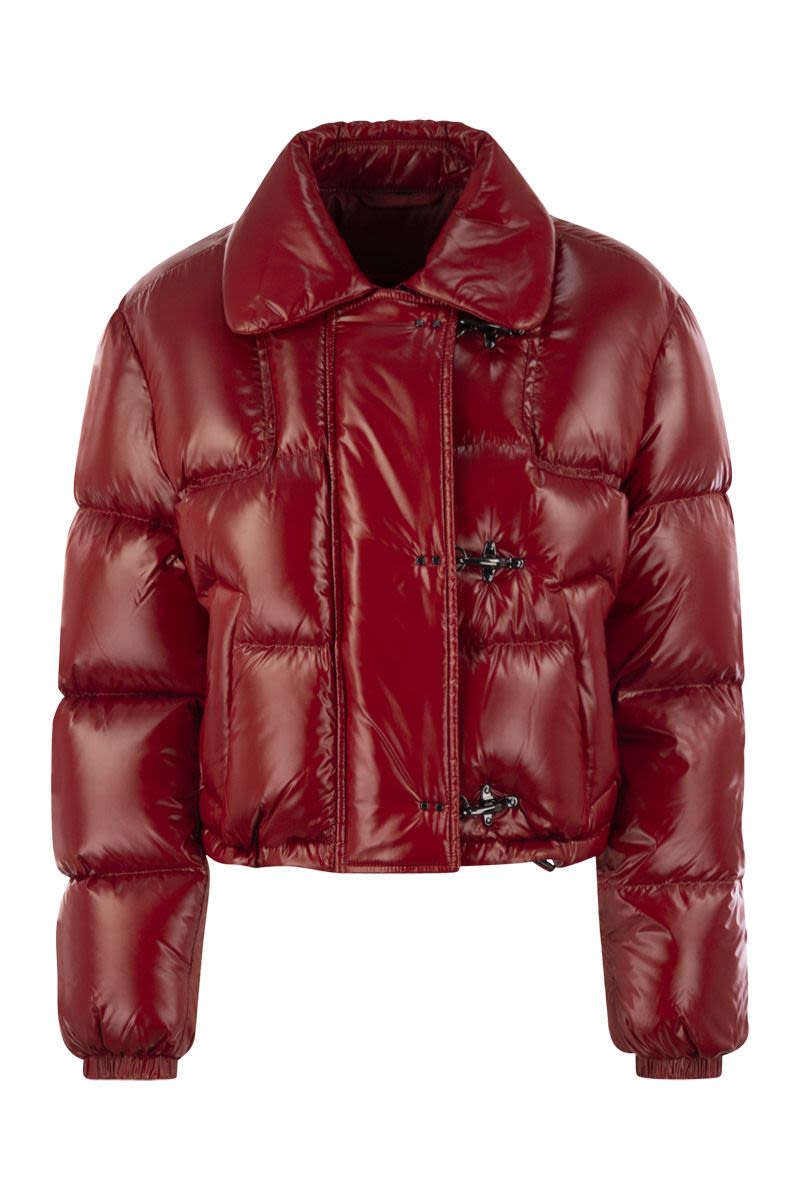 FAY Mini Cropped Down Jacket with Hooks