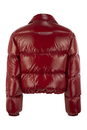 FAY Mini Cropped Down Jacket with Hooks