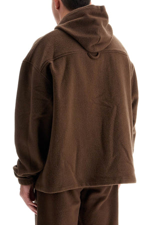 RIER Men's Boxy Cut Hooded Fleece Sweatshirt