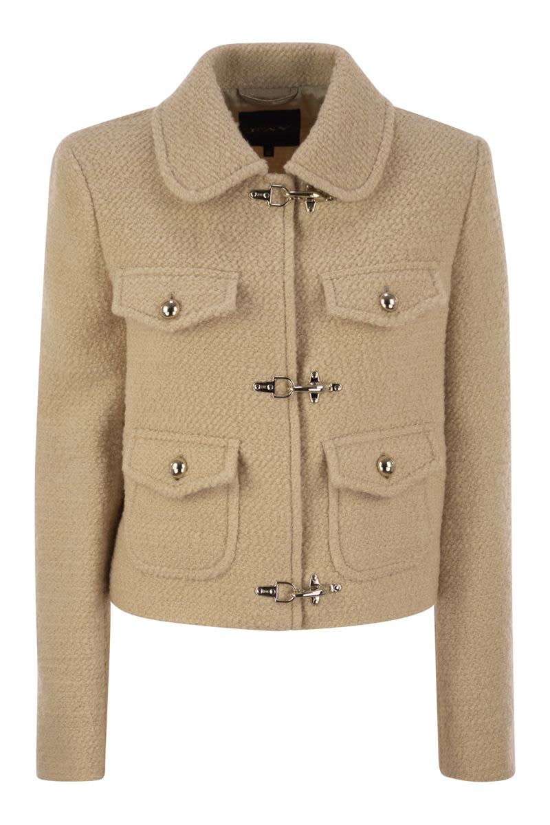 FAY Elegant 3-Hook Wool Jacket for Women