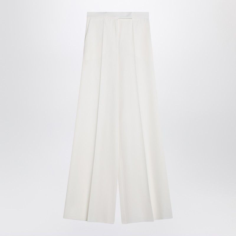 MAX MARA Wide Wool Gabardine Trousers