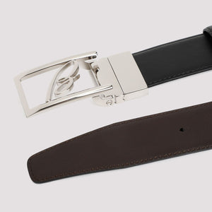 BRIONI Classic Leather Belt - 3.5cm