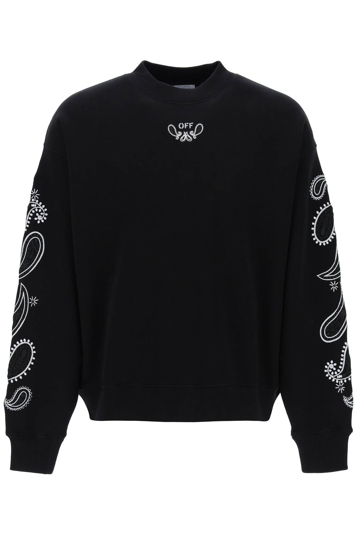 OFF-WHITE Mini Bandana Print Skate Crewneck for Men