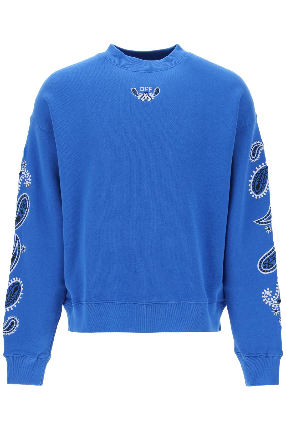 OFF-WHITE Mini Bandana Print Skate Crewneck for Men