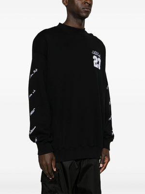 OFF-WHITE Embroidered Sleeve Crew-Neck Sweatshirt - Skate Fit