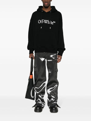 OFF-WHITE 都市型スケートフーディ クリスプホワイト - オーバーサイズフィット