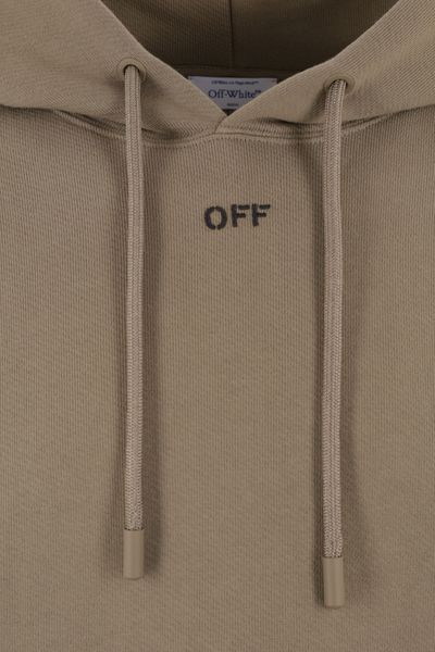 OFF-WHITE Hooded Sweatshirt with Embroidered Details