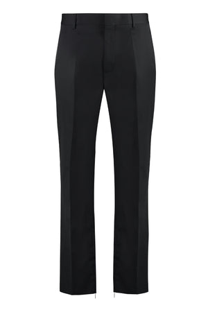 OFF-WHITE Stylish Virgin Wool Trousers for Men