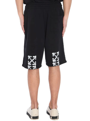 OFF-WHITE Mini Spray Arrow Track Shorts