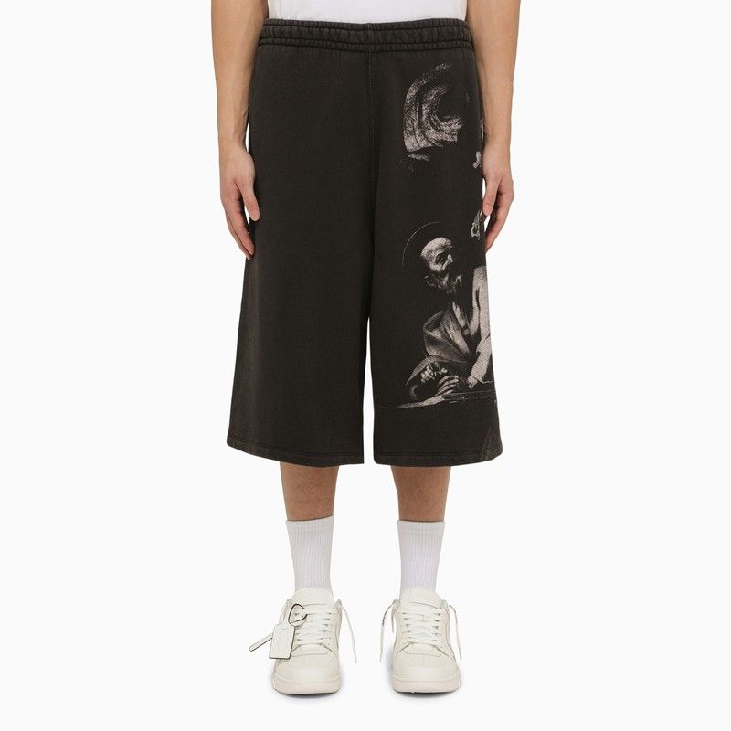 OFF-WHITE Oversize Vintage Effect Sweatshorts