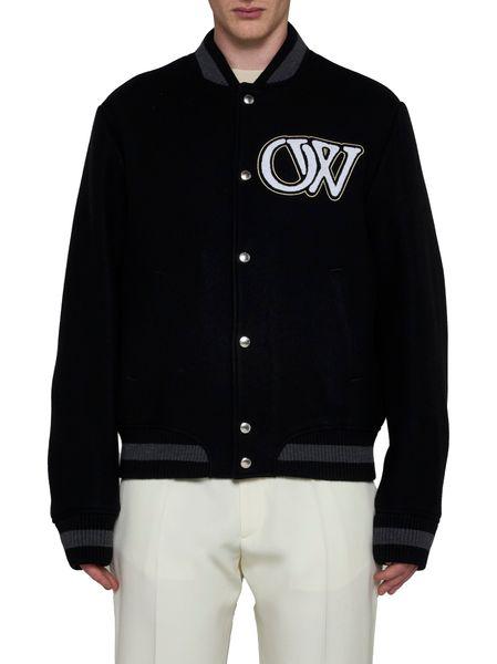 OFF-WHITE Varsity Bomber Jacket - Men's Regular Fit