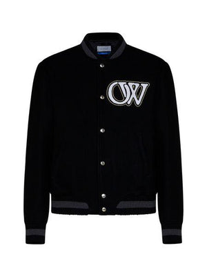 OFF-WHITE Varsity Bomber Jacket - Men's Regular Fit