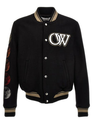 OFF-WHITE Varsity Wool Bomber Jacket - Fall/Winter 2025