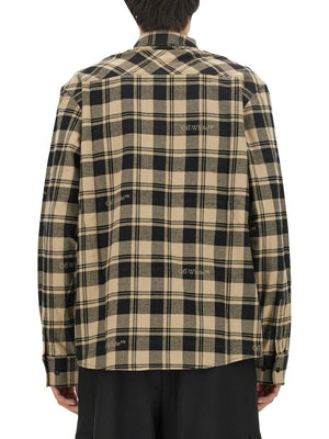 OFF-WHITE Oversized Check Print Shirt - Size L