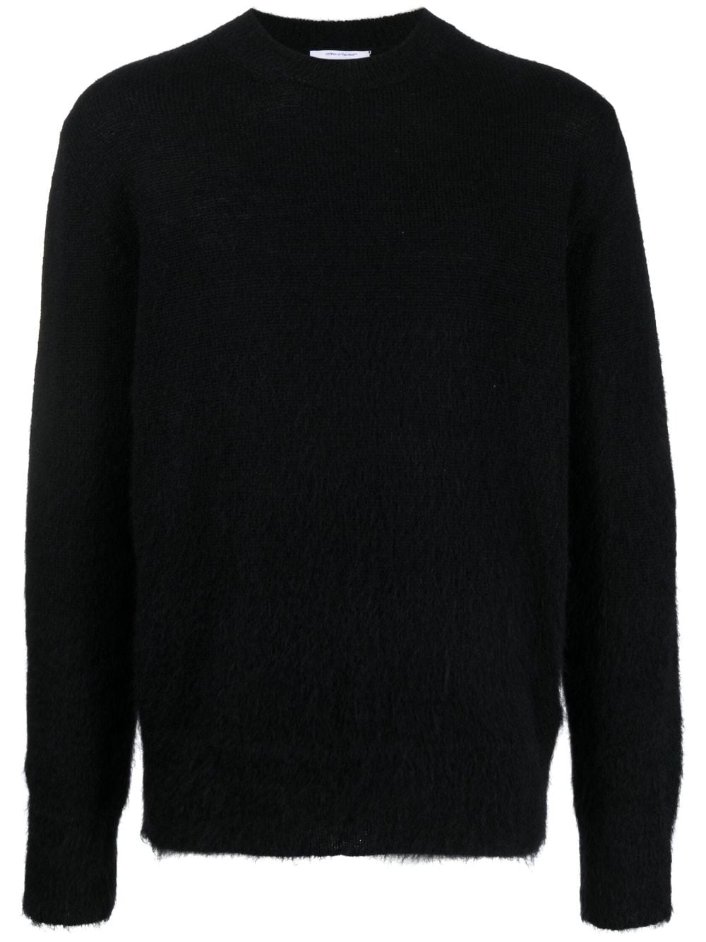 OFF-WHITE Wool Blend Arrow Intarsia Crew-Neck Sweater