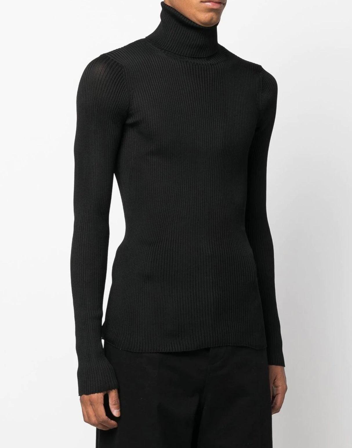 OFF-WHITE Helvetica Logo Turtleneck Sweater for Men