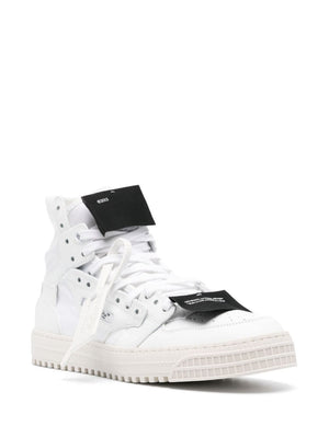 OFF-WHITE Leather Panelled Sneakers for Men - FW24 Collection