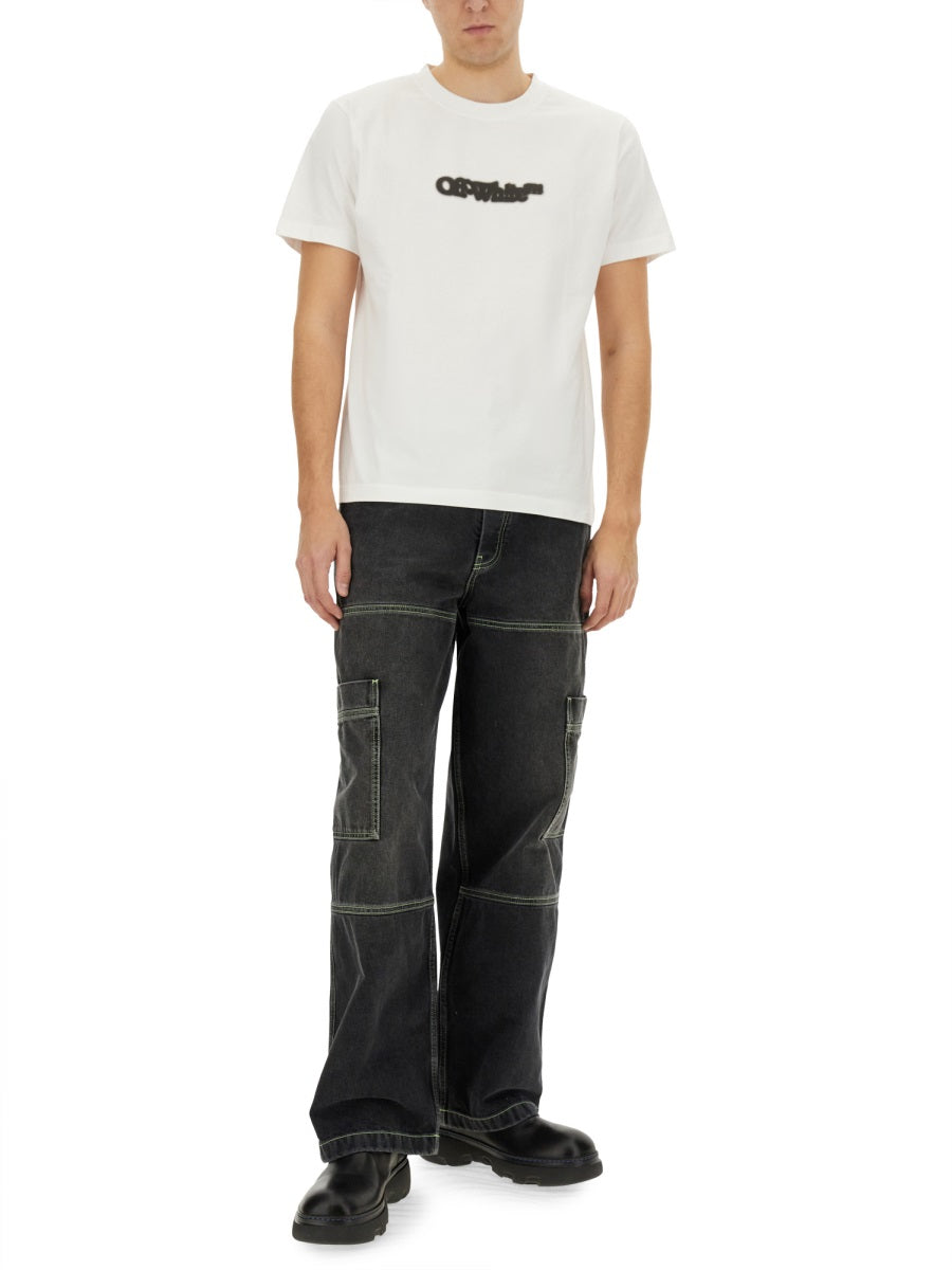 OFF-WHITE Irregular Cargo Jeans for Men - SS25 Collection