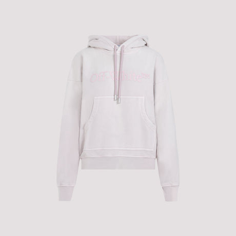 OFF-WHITE Cotton Hoodie with Logo - Women's SS24