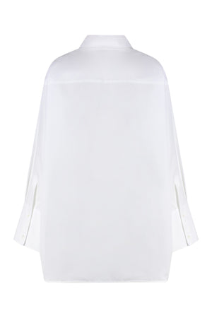 OFF-WHITE Cotton Shirtdress with Pockets for Women