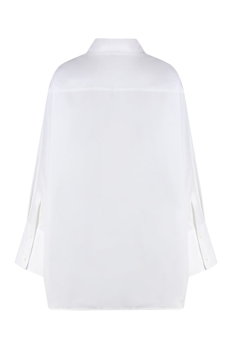 OFF-WHITE Cotton Shirtdress with Pockets for Women