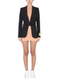 OFF-WHITE Peaked Lapel Wool Blend Jacket for Women