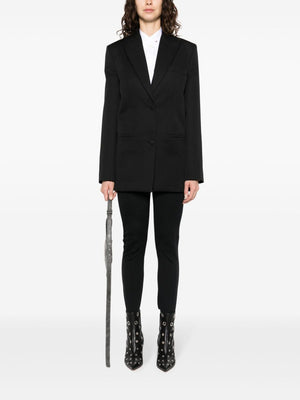 OFF-WHITE Wool Jacket with Embroidered Cuff Motif