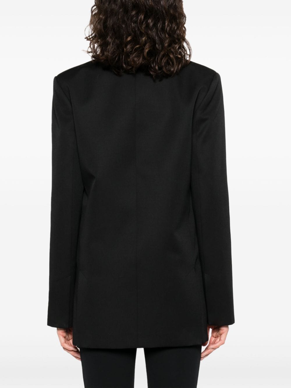 OFF-WHITE Wool Jacket with Embroidered Cuff Motif