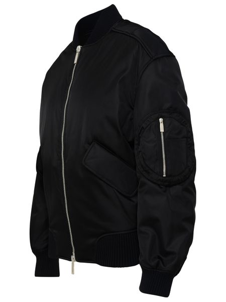 OFF-WHITE Nylon Bomber Jacket for Women - FW23