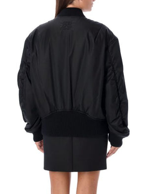 OFF-WHITE Nylon Bomber Jacket for Women - FW23