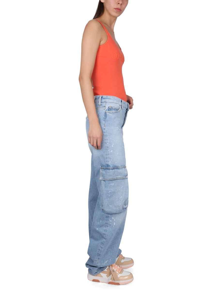 OFF-WHITE Stylish Mini Jeans for Women