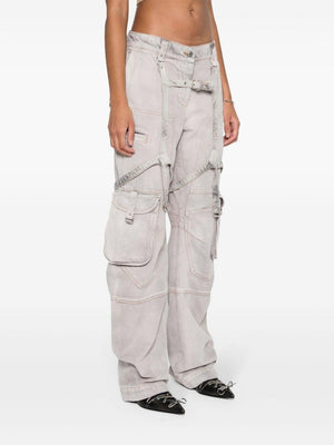 OFF-WHITE Oversized Cargo Jeans for Women - SS24