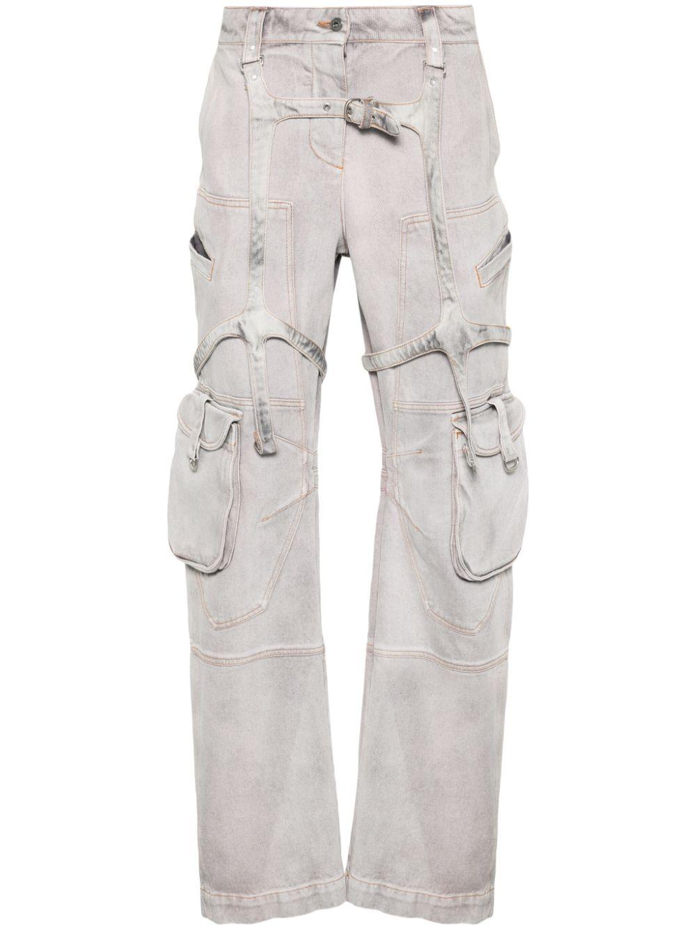 OFF-WHITE Oversized Cargo Jeans for Women - SS24